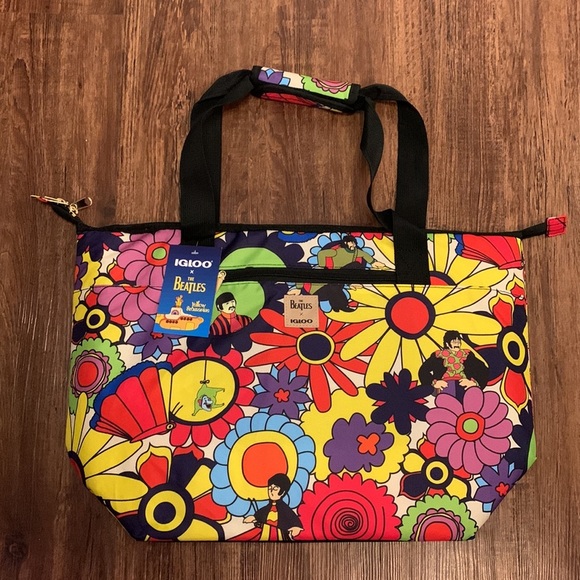 The Beatles x Igloo Tote Bag Cooler Yellow Submarine 30 Can Limited Edition New - Picture 2 of 10